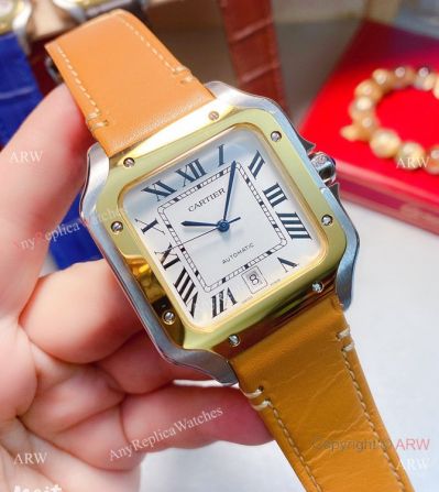 Replica Cartier Santos 2-Tone 39mm Watch Automatic Movement